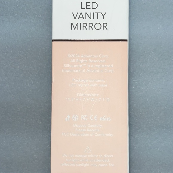 🆕 Silhouette LED Vanity Cat Mirror Shape Your Space White Accessory Tray Stand - Picture 6 of 6